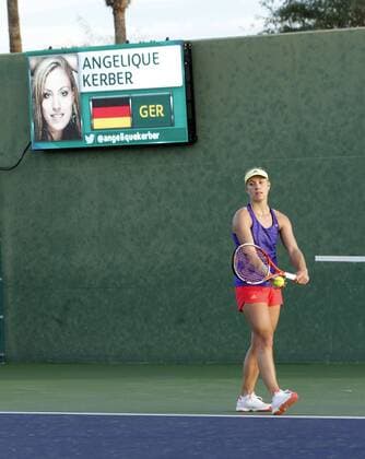 Tennis, WTA-Turnier in Indian Wells, Angelique Kerber Training Angelique Kerber