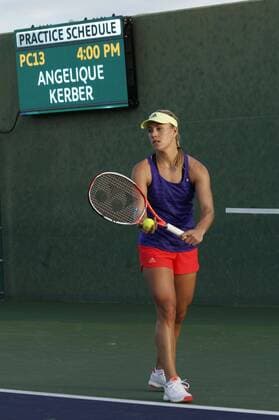 Themen der Woche - Sport Bilder des Tages - SPORT Tennis, WTA-Turnier in Indian Wells, Angelique Kerber Training Angelique Kerber
