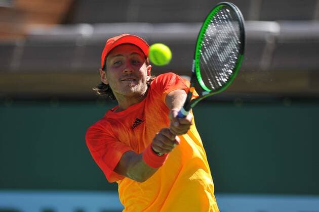 Lucas Pouille (Fra) - Tennis, Indian Wells 2016, USA - 10 03 2016 TennisMagazine Panoramic 