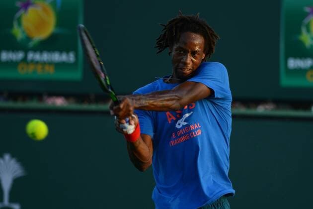 Gael Monfils (fra) TENNIS : Tournament of Indian Wells 2016 - 10 03 2016 TennisMagazine Panoramic 