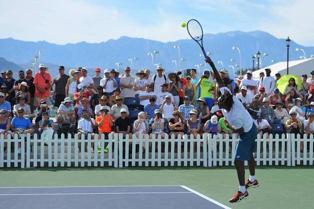 Gael Monfils (fra) TENNIS : Tournament of Indian Wells 2016 - 10 03 2016 TennisMagazine Panoramic 