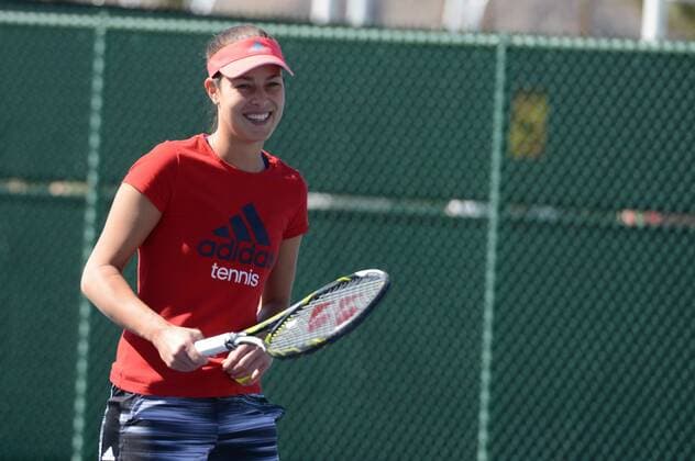 Tennis, WTA-Turnier in Indian Wells March 10, 2016 - Indian Wells, California, United States - ANA IVANOVIC practices in preparation for the BNP Paribas Open in Indian Wells California. Tennis 2016 - BNP Paribas Open - Day 4 - ZUMAl132