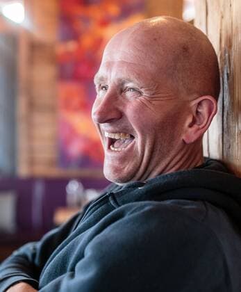 Saalbach Hinterglemm 10.03.2016, der Schwarzacher, Saalbach Hinterglemm, AUT, Michael Edwards, Eddie the Eagle im Portrait, im Bild der ehemalige britische Skispringer Michael Edwards besser bekannt als Eddie the Eagle. Er war der erste Springer, der fuer Grossbritannien bei Olympischen Winterspielen an den Start ging former British ski jumper Michael Edwards better known as Eddie the Eagle during a Interview and Photo Shoot. He was the first British jumper who went at the Winter Olympics. at the der Schwarzacher, Saalbach Hinterglemm, Austria on 2016 03 10.  EX_JFK  
