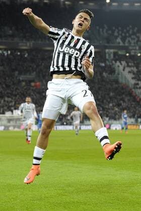 Themen der Woche - Sport Bilder des Tages - SPORT Paulo Dybala Juventus Goal celebration Torino 11-03-2016 Juventus Stadium, Football Calcio Serie A 2015 2016 Juventus Turin - Sassuolo Calcio. filippoxalfero