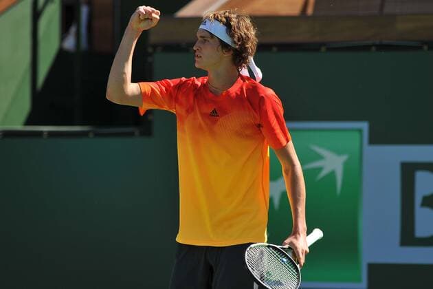 Alexander Zverev (Ger) - Tennis, Indian Wells 2016, USA - 11 03 2016 TennisMagazine Panoramic 