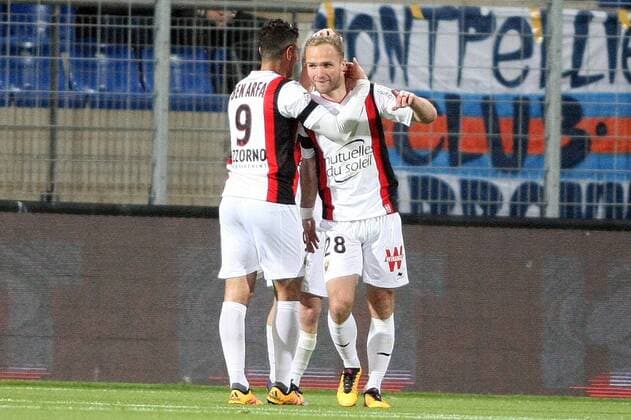 Valere Germain (nice) FOOTBALL : HSC Montpellier vs OGC Nice - Ligue 1 - 12 03 2016 RichardGosselin Panoramic 