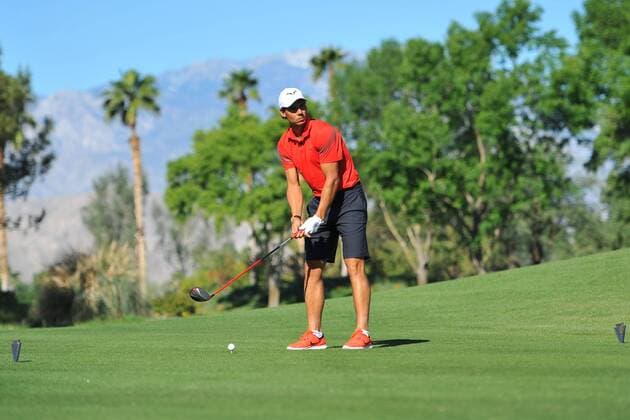 Tennis, Rafael Nadal spielt Golf in Indian Wells Rafael Nadal playing golf at Indian Wells TENNIS : Tournoi d Indian Wells 2016 - 12 03 2016 TennisMagazinex 