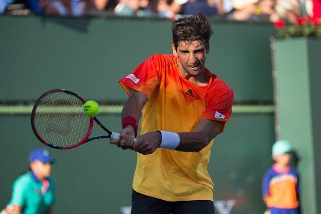 Indian Wells tournament INDIAN WELLS, California, United States - 03 12 2016: Thomaz Bellucci lost in the debut for Borna Coric in 2 sets 2-6 2-6. (Photo: Celso Bayo FotoArena)  CelsoxBayo