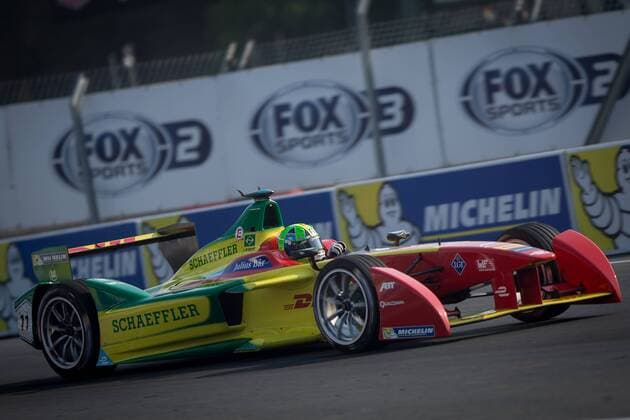 MEXICO CITY, March 12, 2016 -- Brazil s driver Lucas Di Grassi of ABT Schaeffler Audi Team competes during the FIA Formula E Championship Mexico City ePrix at Autodromo Hermanos Rodriguez in Mexico City, capital of Mexico on March 12, 2016. ) (jp) (fnc) (SP)MEXICO-MEXICO CITY motor racing Motorsport FORMULA E PedroxMera 
