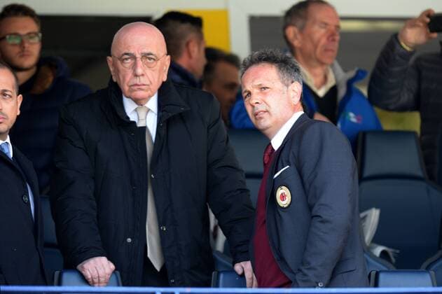 IPP20160313 Football - soccer: Serie A, AC Chievo Verona - AC Mailand, Adriano Galliani parla con Sinisa Mihajlovic allenatore xHOCHxZWEIx xItalyxPhotoxPressx 