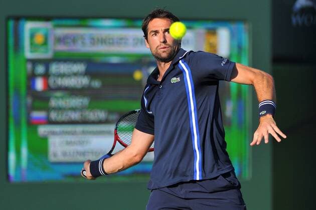 Jeremy Chardy (fra) TENNIS : Tournoi d Indian Wells 2016 - 13 03 2016 TennisMagazine Panoramic 