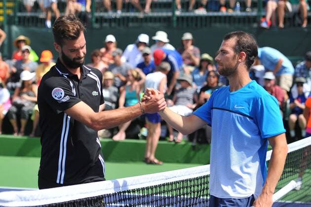 Benoit Paire (Fra) vs Adrian Mannarino (fra) TENNIS : Indian Wells 2016 - 13 03 2016 TennisMagazine Panoramic 