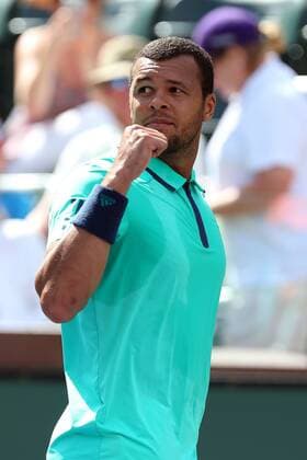 March 13, 2016: Jo-Wilfried Tsonga of France celebrates after defeating Vincent Millot of France during the 2016 BNP Paribas Open at Indian Wells Tennis Garden in Indian Wells, California. TENNIS 2016: BNP Paribas Open MAR 13 - ZUMAcb8_