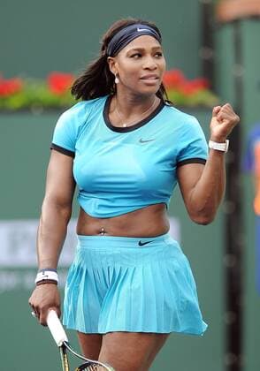 March 13, 2016: Serena Williams (USA) reacts after defeating Yulia Putintseva (KAZ) 7-6(2), 6-0 to advance to the next round of the BNP Paribas Open played at the Indian Wells Tennis Garden in Indian Wells, CA. (Photo By John Cordes Icon Sportswire) TENNIS: MAR 13 BNP Paribas Open Icon506160313171 EDITORIAL USE ONLY