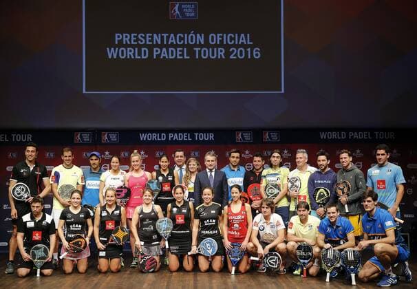 Bilder des Tages - SPORT Padel-Tennis, World Padel Tour Präsentation in Madrid Family photo of the women s and men s top ranking couples during the presentation of the circuit World Padel Tour 2016, 14 March 2016, in Madrid, Spain. The World Padel Tour 2016 will kick off in Gijon (Spain) next 28 March and will tour through the main Spanish cities and those of Monaco, Argentina, Portugal and Italy. presentation of the 2016 World Padel Tour which will tour through the main Spanish cities and those of Monaco, Argentina, Portugal and Italy !ACHTUNG: NUR REDAKTIONELLE NUTZUNG!  GRA145 20160314-635935677279078646