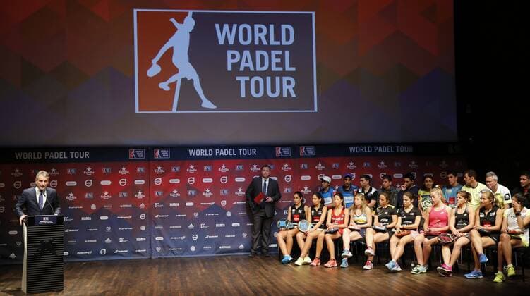 Padel-Tennis, World Padel Tour Präsentation in Madrid WPT CEO, Javier Porras, (L), during the presentation of the circuit World Padel Tour 2016, 14 March 2016, in Madrid, Spain. The World Padel Tour 2016 will kick off in Gijon (Spain) next 28 March and will tour through the main Spanish cities and those of Monaco, Argentina, Portugal and Italy. presentation of the 2016 World Padel Tour which will tour through the main Spanish cities and those of Monaco, Argentina, Portugal and Italy !ACHTUNG: NUR REDAKTIONELLE NUTZUNG!  GRA145 20160314-635935677941434288