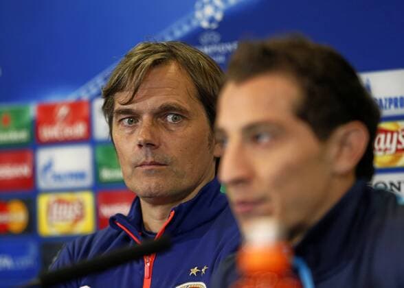 PSV Eindhoven press conference PK Pressekonferenz before Champions League match against Atletico. In this picture, Cocu. xFOTOxCHEMAxREYx 