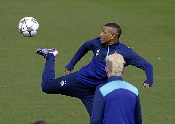 Entrenamiento del PSV en el estadio Vicente Calderon. PSV Eindhoven training session at Vicente Calderon stadium. xFOTOxCHEMAxREYx 