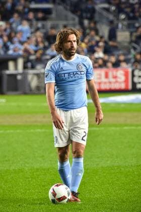 Andrea Pirlo (NYCFC), MARCH 13, 2016 - Football Soccer : Andrea Pirlo of New York City FC prepares to take a free kick during the Major League Soccer match between New York City FC 2-2 Toronto FC at Yankee Stadium in the Bronx, New York, United States. Noxthirdxpartyxsales  (xpta003065)