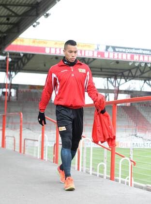 Fussball, Herren, Saison 2015 16, 2. Bundesliga, 1. FC Union Berlin, Training am Vormittag im Stadion, Bobby Wood (1. FC Union), 15.03. 2016,