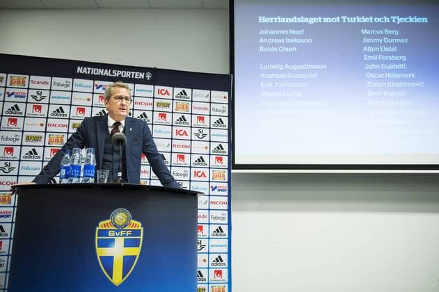 Nationaltrainer Erik Hamren - PK Nationalteam Schweden, Stockholm.  Copyright: JOELxMARKLUND BB160315JM003