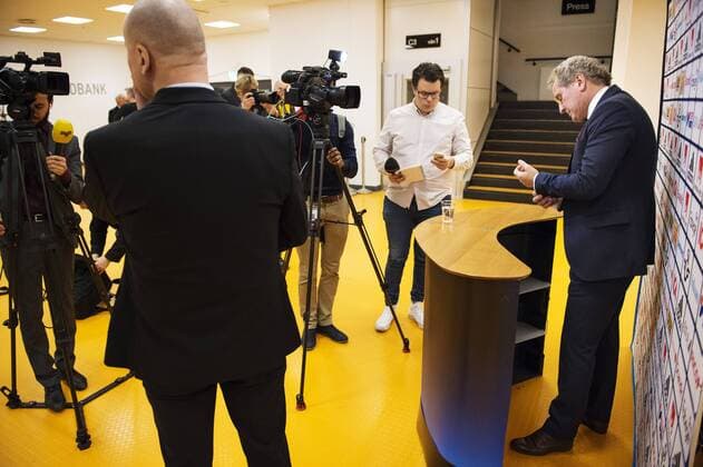 Nationaltrainer Erik Hamren - PK Nationalteam Schweden, Stockholm.  Copyright: JOELxMARKLUND BB160315JM011