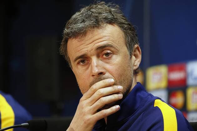 BARCELONA -march 15- SPAIN: Luis Enrique Martinez during the press conference PK Pressekonferenz after the training before the Champions League match against Arsenal, held in the Ciutat Esportiva Joan Gamper, on march 15, 2016. Photo: Joan Valls Urbanandsport Cordon Press 
