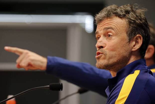 BARCELONA -march 15- SPAIN: Luis Enrique Martinez during the press conference PK Pressekonferenz after the training before the Champions League match against Arsenal, held in the Ciutat Esportiva Joan Gamper, on march 15, 2016. Photo: Joan Valls Urbanandsport Cordon Press 