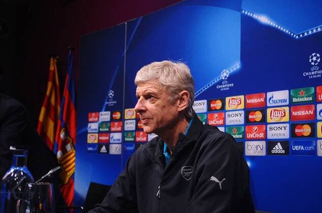 March 15, 2016 - Barcelona, Spain - The Arsenal Football Club coach, Arsene Wenger, during his press conference PK Pressekonferenz before F.C.Barcelona vs Arsenal Football Club UEFA Champions League match, in Barcelona, 15th of March , 2016. Arsene Wenger and David Ospina Press conference  - ZUMAn230