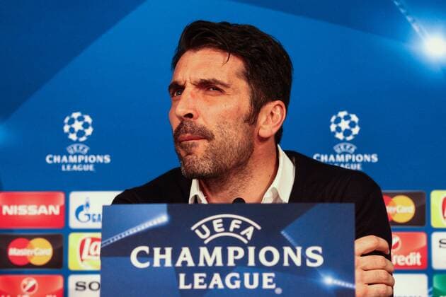 March 15, 2016 - Munich, Germany - Juventus goalkeeper Gianluigi Buffon (1) during the Uefa Champions League Round of 16 press conference PK Pressekonferenz BAYERN MUNICH - JUVENTUS on 15 03 16 at the Allianz Arena in Munich, Germany. Juventus - Training & Press Conference  - ZUMAn230