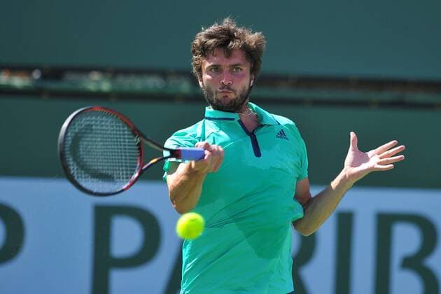 Bilder des Tages - SPORT Alexander Zverev (Ger) vs Gilles Simon (fra) TENNIS : Tournoi d Indian Wells 2016 - 15 03 2016 TennisMagazinex 
