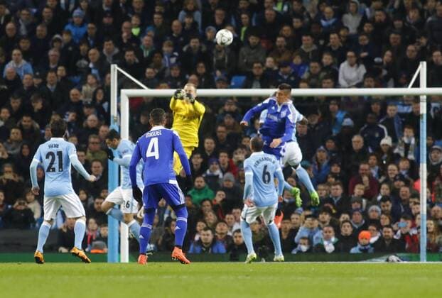 15.03.2016. Etihad Stadium, Manchester, England. Champions League. Manchester City versus Dynamo Kiev. Manchester City keeper Joe Hart punches clear from a Dynamo Kiev corner, xAlanxMartinx  ActionPlus11718410