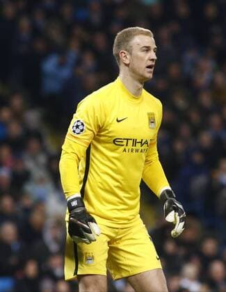 15.03.2016. Etihad Stadium, Manchester, England. Champions League. Manchester City versus Dynamo Kiev. Manchester City keeper Joe Hart. xAlanxMartinx  ActionPlus11718448