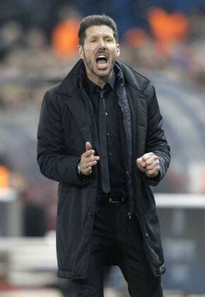 Fußball, Champions League, Atletico Madrid - PSV Eindhoven Atletico de Madrid s coach Diego Pablo Simeone during UEFA Champions League match. March 15,2016.  (20160315140)