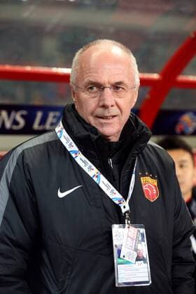 Head coach Sven-Goran Eriksson of China s Shanghai SIPG watches his players competing against Japan s Gamba Osaka during their Group G third round match of the AFC Champions League 2016 in Shanghai, China, 15 March 2016. Brazilian forward Elkeson s double strike fired Shanghai SIPG to the top of their AFC Champions League group with a 2-1 win over Gamba Osaka on Tuesday (15 March 2016). Elkeson, off-loaded by reigning Asian champions Guangzhou Evergrande in January, looked an increasingly important signing as he sealed SIPG s second win in Group G. It was enough for Sven-Goran Eriksson s side to leapfrog Melbourne Victory, who were held 0-0 by South Korea¡¯s Suwon Samsung Bluewings in a combative contest earlier. Elkeson put SIPG ahead with a finish from close range on 41 minutes as the home side dominated. And after his Brazilian opposite number Patric nodded Gamba level on the hour-mark, Elkeson popped up again with the match-winning strike just two minutes later. The decisive goal may have made uncomfortable viewing for Evergrande fans as it came from a cross by Dario Conca, Elkeson s former team-mate at the Asian and Chinese title-holders. Meanwhile big-spending Chinese team Jiangsu Suning s unconvincing campaign remained stuck in second gear with a 0-0 draw away to FC Tokyo. Elkeson double fires Shanghai top of AFC Champions League group  20160315_50154