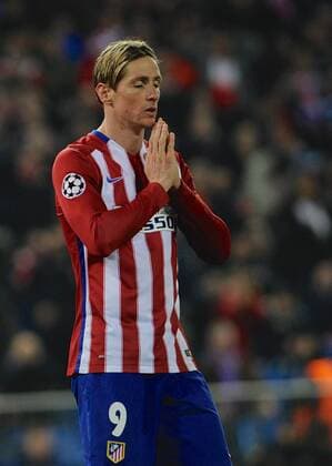 Fußball, Champions League, Atletico Madrid - PSV Eindhoven Atletico de Madrid Forward, Fernando Torres Sanz, number 9 . Round Round of 16 2nd of the CHAMPIONS league, soccer match between Atletico de Madrid - PSV Eindhoven at the Vicente Calderon estadium, Madrid - Spain by March 15, 2016. PHOTO: GregorioLopez.  xGregorioxLopezx x SOCCERxSPAINx