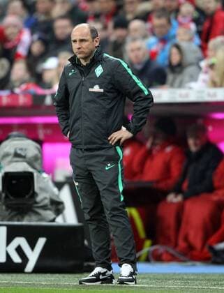 Fussball, 1. BL, 1. Bundesliga, Saison 2015 2016, Herren, Deutschland, 11.03.2016, FC Bayern München - SV Werder Bremen 5-0, v.l. Trainer Viktor Skripnik, Werder Bremen, ,