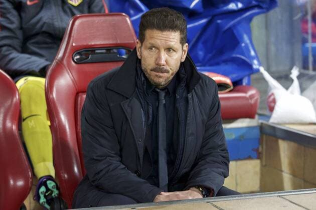 coach Diego Simeone of Club Atletico de Madrid during the UEFA Champions League Round of 16, Second leg match between Atletico madrid and PSV Eindhoven on March 15, 2016 at the Estadio Vicente Calder& 243;n in Madrid, Spain. Atletico Madrid v PSV Eindhoven UEFA Champions League 2015 2016 xVIxxIVx 5165297