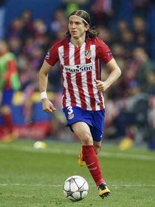 Filipe Luis of Club Atletico de Madrid during the UEFA Champions League Round of 16, Second leg match between Atletico madrid and PSV Eindhoven on March 15, 2016 at the Estadio Vicente Calder& 243;n in Madrid, Spain. Atletico Madrid v PSV Eindhoven UEFA Champions League 2015 2016 xVIxxIVx 5165451
