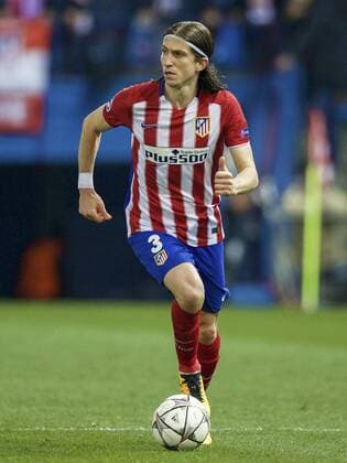 Filipe Luis of Club Atletico de Madrid during the UEFA Champions League Round of 16, Second leg match between Atletico madrid and PSV Eindhoven on March 15, 2016 at the Estadio Vicente Calder& 243;n in Madrid, Spain. Atletico Madrid v PSV Eindhoven UEFA Champions League 2015 2016 xVIxxIVx 5165502