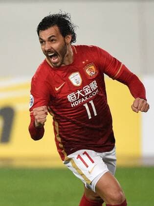 (160316) -- GUANGZHOU, March 16, 2016 -- Ricardo Goulart of Guangzhou Evergrande celebrates after scoring during the Group H third round match between China s Guangzhou Evergrande and Japan s Urawa Red Diamonds in Guangzhou, capital of south China s Guangdong Province, March 16, 2016. ) (SP)CHINA-GUANGZHOU-SOCCER-AFC CHAMPIONSHIPS LEAGUE 2016-GROUP H-GUANGZHOU EVERGRANDE VS URAWA RED DIAMONDS (CN) LiuxDawei 