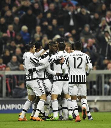 TOR zum 0:1 durch Paul Pogba Juventus Turin Torjubel FC Bayern München FCB vs Juventus Turin UEFA Champions-League CL Achtelfinale Rückspiel Saison 2015 2016 München Allianz Arena 16.03.2016 FC Bayern München FCB vs Juventus Turin
