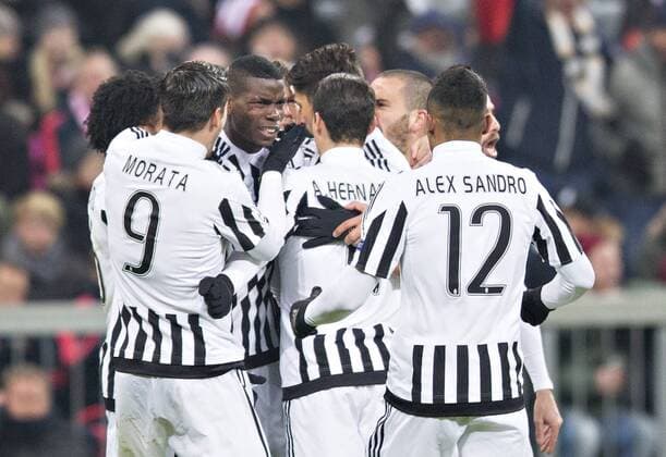 München, 16.03.2016, Allianz Arena Torjubel: Paul Pogba (Juve) FC Bayern München vs. Juventus Turin mm