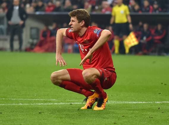 16.03.2016, Fussball, Saison 2015 2016, Champions League, Achtelfinale, FC Bayern Muenchen - Juventus Turin, Thomas Mueller, Thomas Müller (Bayern Muenchen)