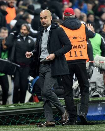 16.03.2016, xjhx, Fussball Champions League, FC Bayern Muenchen - Juventus Turin, emspor, v.l. Josep Pep Guardiola (Trainer FC Bayern Muenchen) enttaeuscht, enttaeuscht schauend, dissapointed