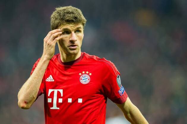 Mittwoch 16.03.2016, CL, UEFA Champions League, Saison 2015 2016, Achtelfinale Rueckspiel in Muenchen, FC Bayern Muenchen - Juventus Turin, Thomas Mueller (FC Bayern 25) DeFodi507