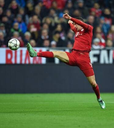 FUSSBALL CHAMPIONS LEAGUE SAISON 2015 2016 ACHTELFINALE RUECKSPIEL FC Bayern Muenchen - Juventus Turin 16.03.2016 Robert Lewandowski (FC Bayern Muenchen) 