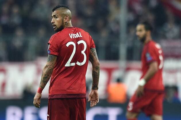 München, Deutschland - Fussball, Champions League, FC Bayern München vs. Juventus Turin: Arturo Vidal 