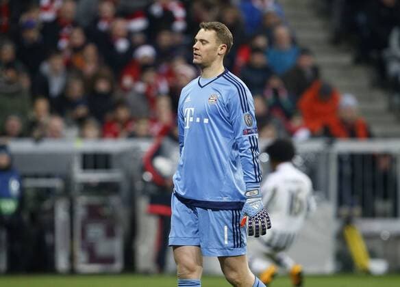 Enttäuschung Bayern, Manuel Neuer (Bayern) . FC Bayern München-Juventus Turin . München, GER, 16.03.2016, Achtelfinale Rückspiel, Fussball-Champions League 2015-2016 .