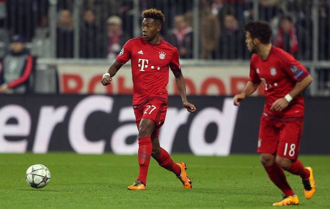 SOCCER - CL, Bayern vs Juventus MUNICH,GERMANY,16.MAR.16 - SOCCER - UEFA Champions League, Round of 16, FC Bayern Muenchen vs Juventus Turin. Image shows David Alaba and Juan Bernat (Bayern). GEPAxpictures xThomasxBachun